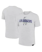 Men's Nike Gray Los Angeles Dodgers City Connect Velocity Practice Performance T-shirt