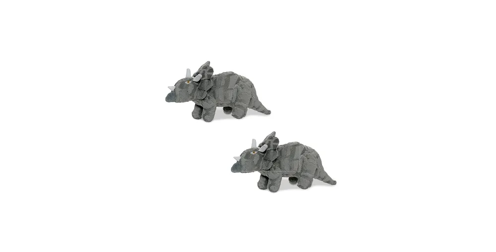 Mighty Jr Dinosaur Triceratops, 2-Pack Dog Toys