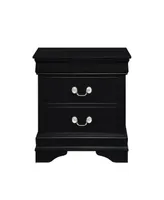 Simplie Fun Classic Louis Philippe Style Finish 1 Piece Nightstand Of Drawers Traditional Design Bedroom