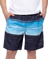 Rokka&Rolla Men's 8" Mesh Lined Swim Trunks, up to 2XL