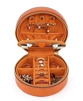Leather Jewelry Box - Round