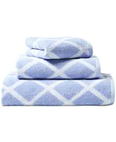 Lauren Ralph Sanders Diamond Cotton Washcloth, 13" x