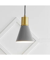Apollo 6" 1-Light Mid-Century Modern Iron Led Pendant