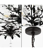 Diantha 28.5" 7-Light Contemporary Bohemian Iron, Acrylic Led Pendant