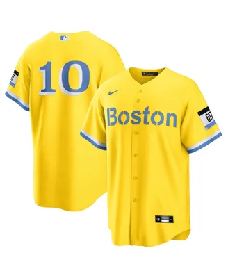 Men's Nike Trevor Story Gold Boston Red Sox City Connect Replica Player Jersey