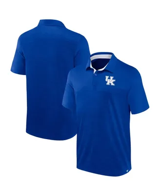 Men's Fanatics Heather Royal Kentucky Wildcats Classic Homefield Polo Shirt