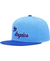 Big Boys and Girls Mitchell & Ness Powder Blue, Royal Los Angeles Lakers Two-Tone Snapback Hat