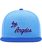 Big Boys and Girls Mitchell & Ness Powder Blue, Royal Los Angeles Lakers Two-Tone Snapback Hat