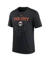 Men's Nike Black San Francisco Giants Rewind Retro Tri-Blend T-shirt