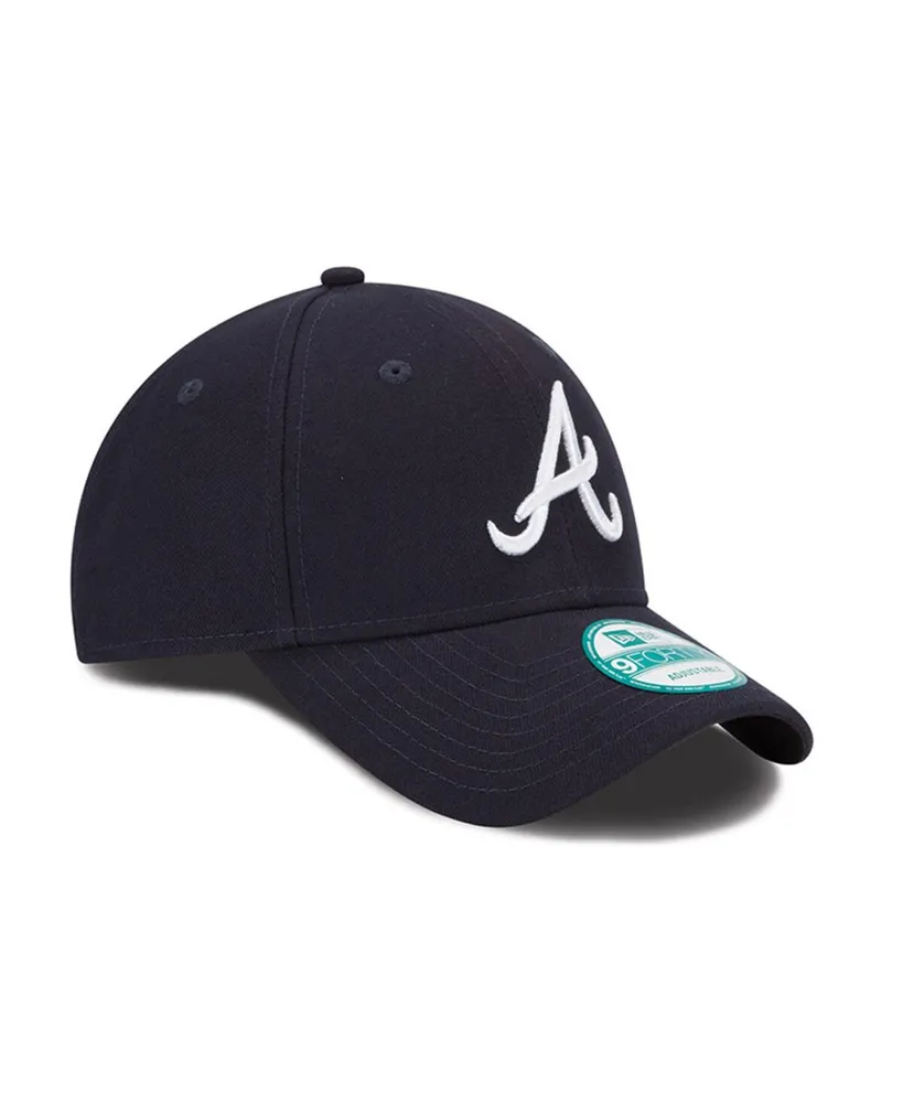 Men's New Era Navy Atlanta Braves League 9FORTY Adjustable Hat