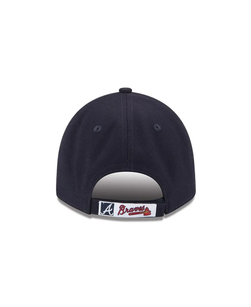 Men's New Era Navy Atlanta Braves League 9FORTY Adjustable Hat