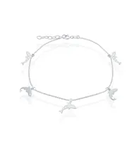 Sterling Silver Dolphin Anklet