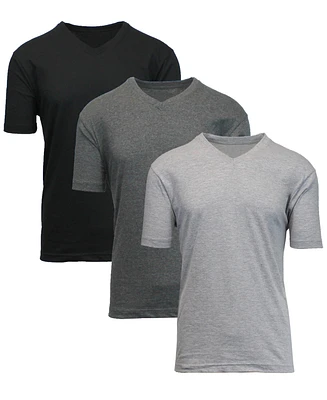 Blue Ice Men's Short Sleeve V-Neck T-shirt, Pack of 3