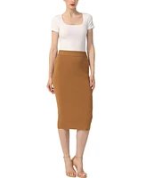 kimi + kai Women's Knit Pencil Skirt