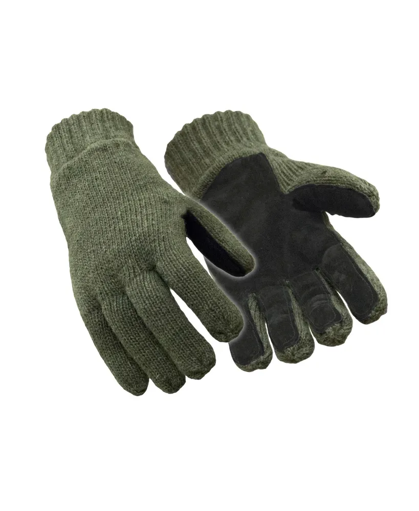 Men's Raggwool Gloves with Fleece Lining - Medium