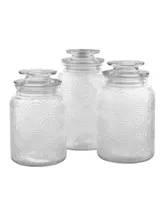 Style Setter Glass Canister, Set of 3