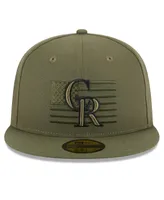 Men's New Era Green Colorado Rockies 2023 Armed Forces Day On-Field 59FIFTY Fitted Hat