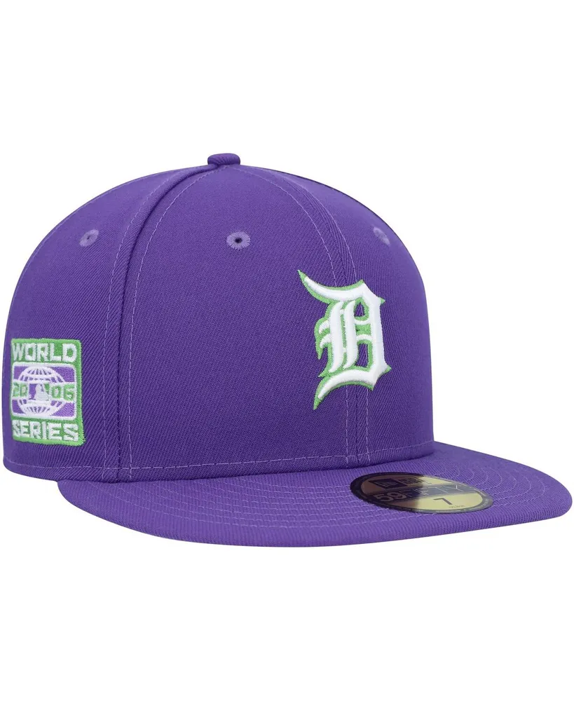 Men's New Era Purple Houston Astros Lime Side Patch 59FIFTY Fitted Hat