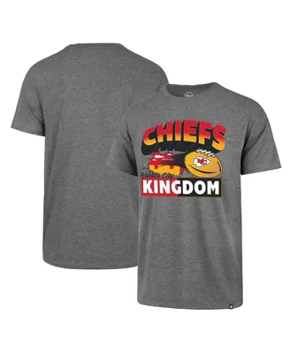 Men's '47 Brand Heather Gray Kansas City Chiefs Chiefs Kingdom Super Rival T-shirt