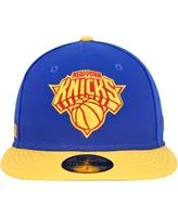 Men's New Era Blue York Knicks Side Patch 59FIFTY Fitted Hat