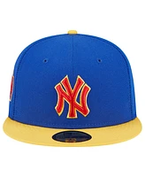Men's New Era Royal, Yellow New York Yankees Empire 59FIFTY Fitted Hat
