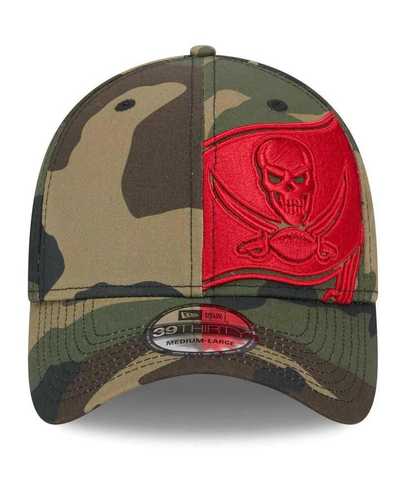 Men's New Era Camo Tampa Bay Buccaneers Punched Out 39THIRTY Flex Hat