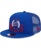 Men's New Era Royal Buffalo Bills Collegiate Trucker 9FIFTY Snapback Hat