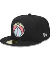 Men's New Era Black Washington Wizards Color Pack 59FIFTY Fitted Hat