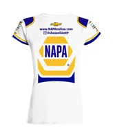 Women's Hendrick Motorsports Team Collection White Chase Elliott Napa Sublimated Uniform T-shirt