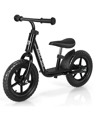 Costway 11'' Kids Balance Bike w/ Footrest No Pedal Toddler Training Bike