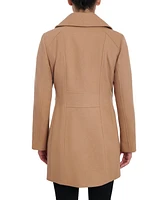 Anne Klein Petite Single-Breasted Notched-Collar Peacoat, Created for Macy's