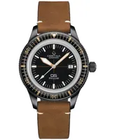 Certina Men's Swiss Automatic Ds PH200M Brown Leather Strap Watch 43mm