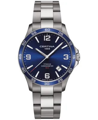 Certina Men's Swiss Ds-8 Titanium Bracelet Watch 42mm