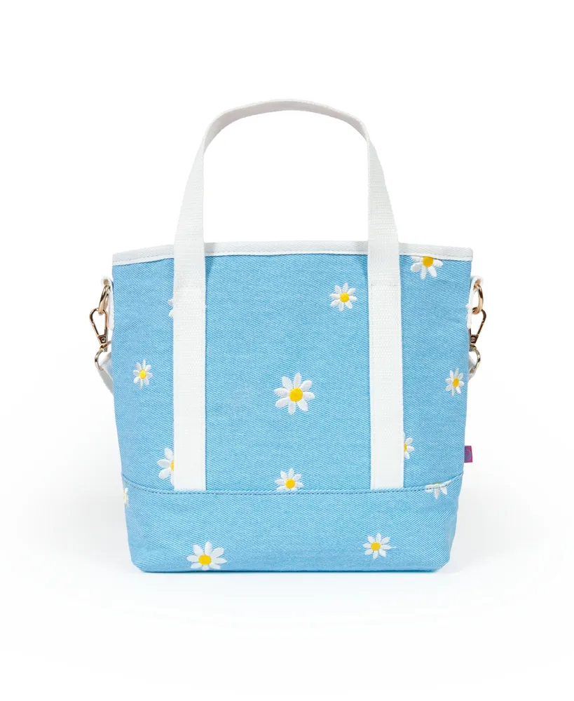 Shady Lady Daisy Medium, 100% Cotton Canvas Carryall Tote Bag