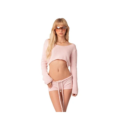 Women's Cropped Knit Top