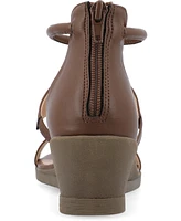 Journee Collection Women's Trayle Wedge Sandals