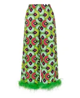 Nocturne Women's Printed Wide Leg Pants - Multi