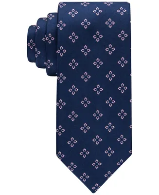 Tommy Hilfiger Men's Classic Flower Medallion Neat Tie