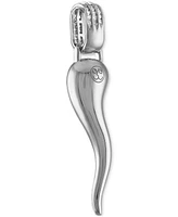 Esquire Men's Jewelry Cubic Zirconia Horn Pendant in Sterling Silver, Created for Macy's