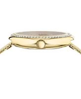 Versus Versace Women's Two-Hand Quartz Lea Gold-Tone Stainless Steel Bracelet 35mm