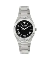 Versus Versace Women's Three-Hand Quartz Echo Park Silver-Tone Stainless Steel Bracelet 36mm