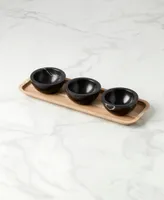 Lenox Lx Collective Tray Set with 3 Dip Bowls