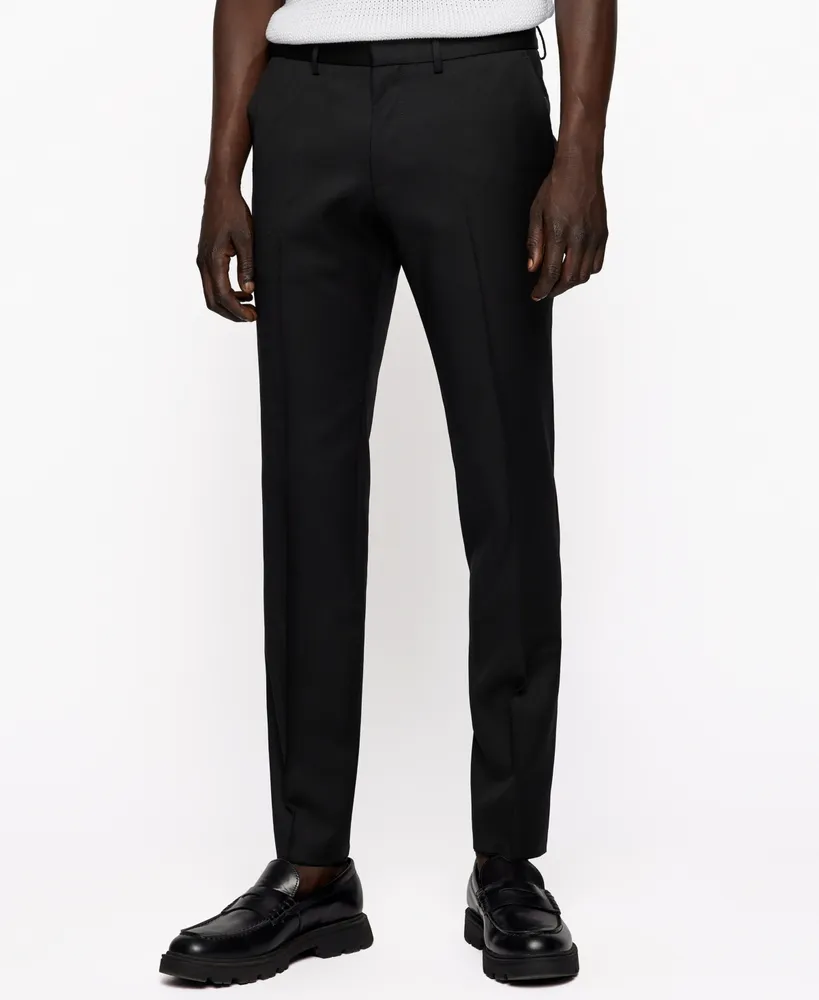 HUGO - Extra-slim-fit trousers in a performance-stretch