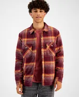 Sun + Stone Men's Jacob Plaid Shirt Jacket, Created for Macy's