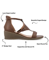 Journee Collection Women's Trayle Wedge Sandals