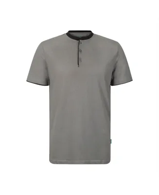 Men's Short Sleeve Henley T-Shirt for Big & Tall