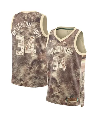 Men's and Women's Nike Giannis Antetokounmpo Brown Milwaukee Bucks Select Series Swingman Jersey