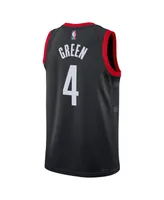 Men's Jordan Jalen Green Black Houston Rockets Statement Edition Swingman Jersey