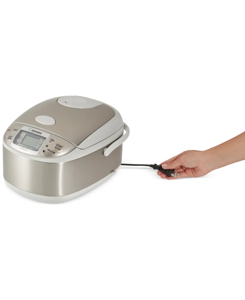 Zojirushi Micom Rice Cooker & Warmer; 10 Cup, Silver