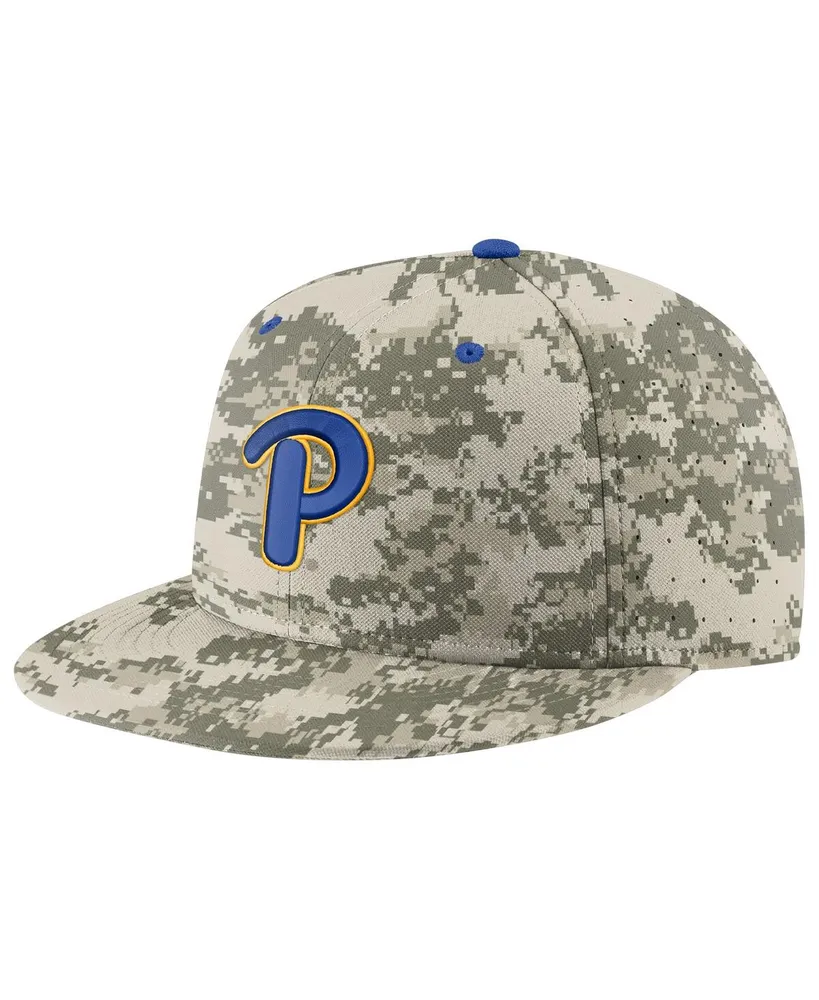 Men's Nike Camo Pitt Panthers Aero True Baseball Performance Fitted Hat